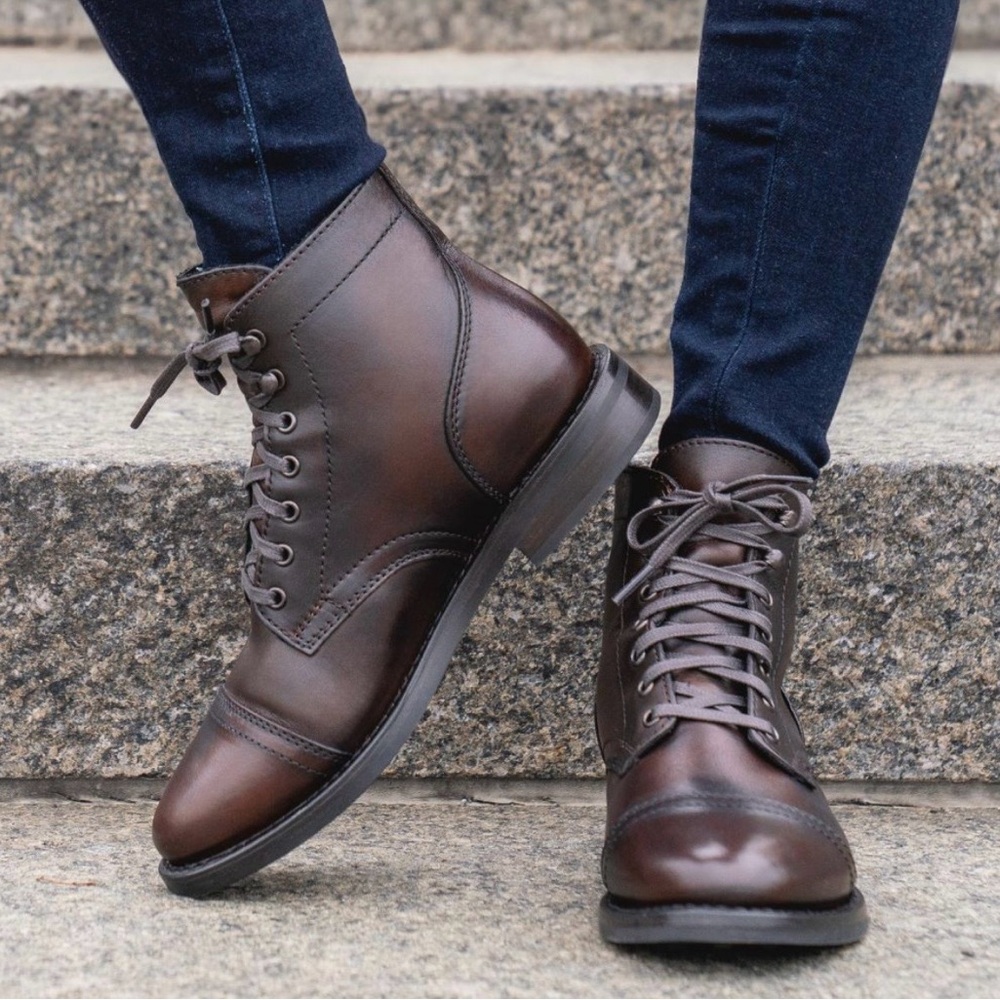Thursday Boot Company Brown Leather Women’s Captain Boot - Picture 4 of 14